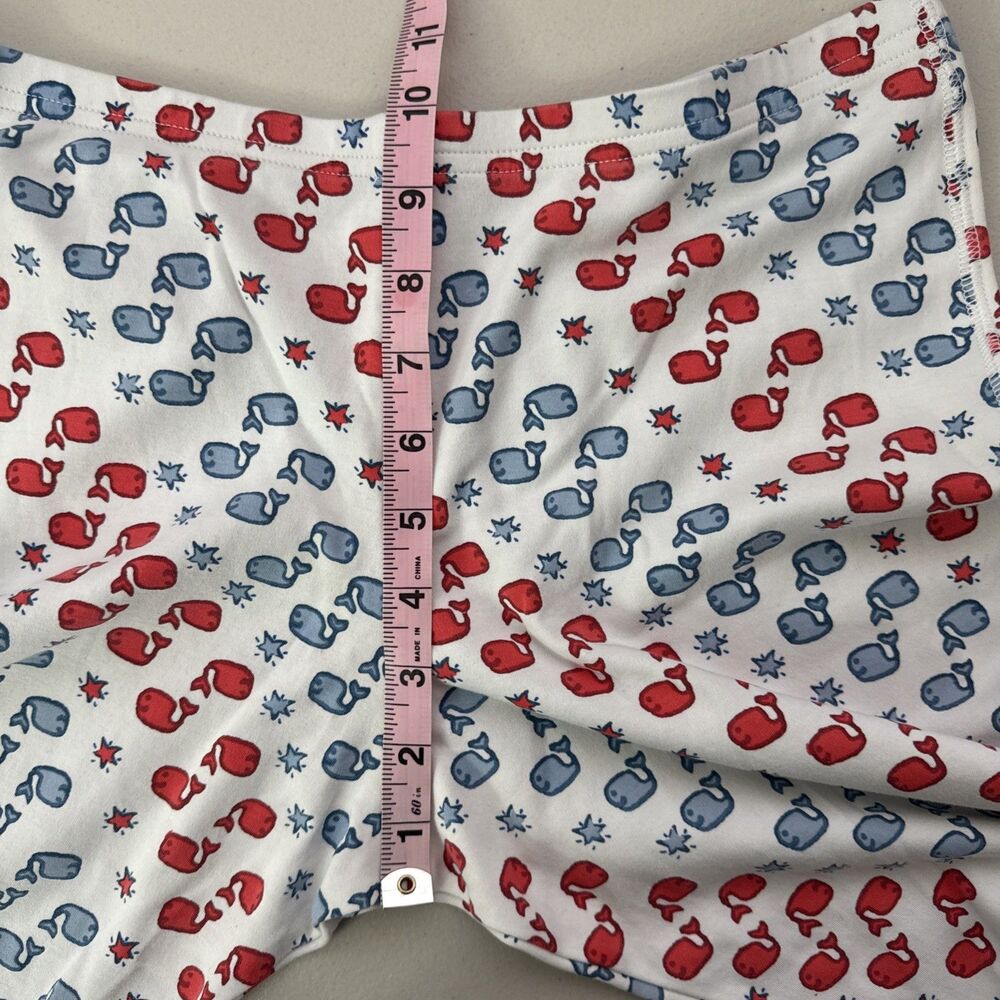 Roberta Roller Rabbit Moby the Whale Pajama Set Women's Size Medium Blue Red - Picture 13 of 15